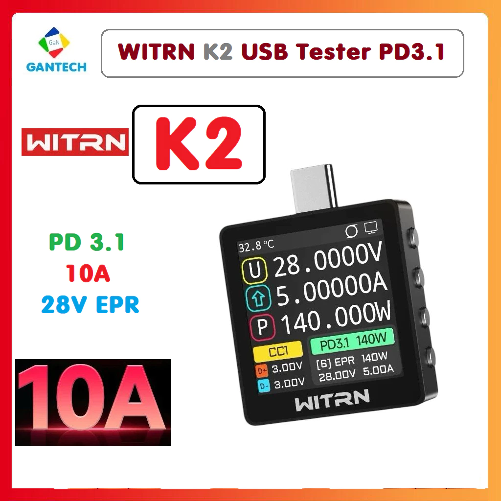 USB Tester Witrn K2 - Test sạc
